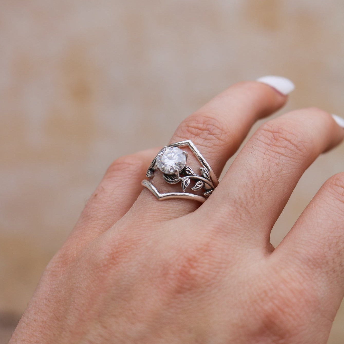 ‘Vivienne’ Diamond Engagement & Wedding Ring Set // Made to Order