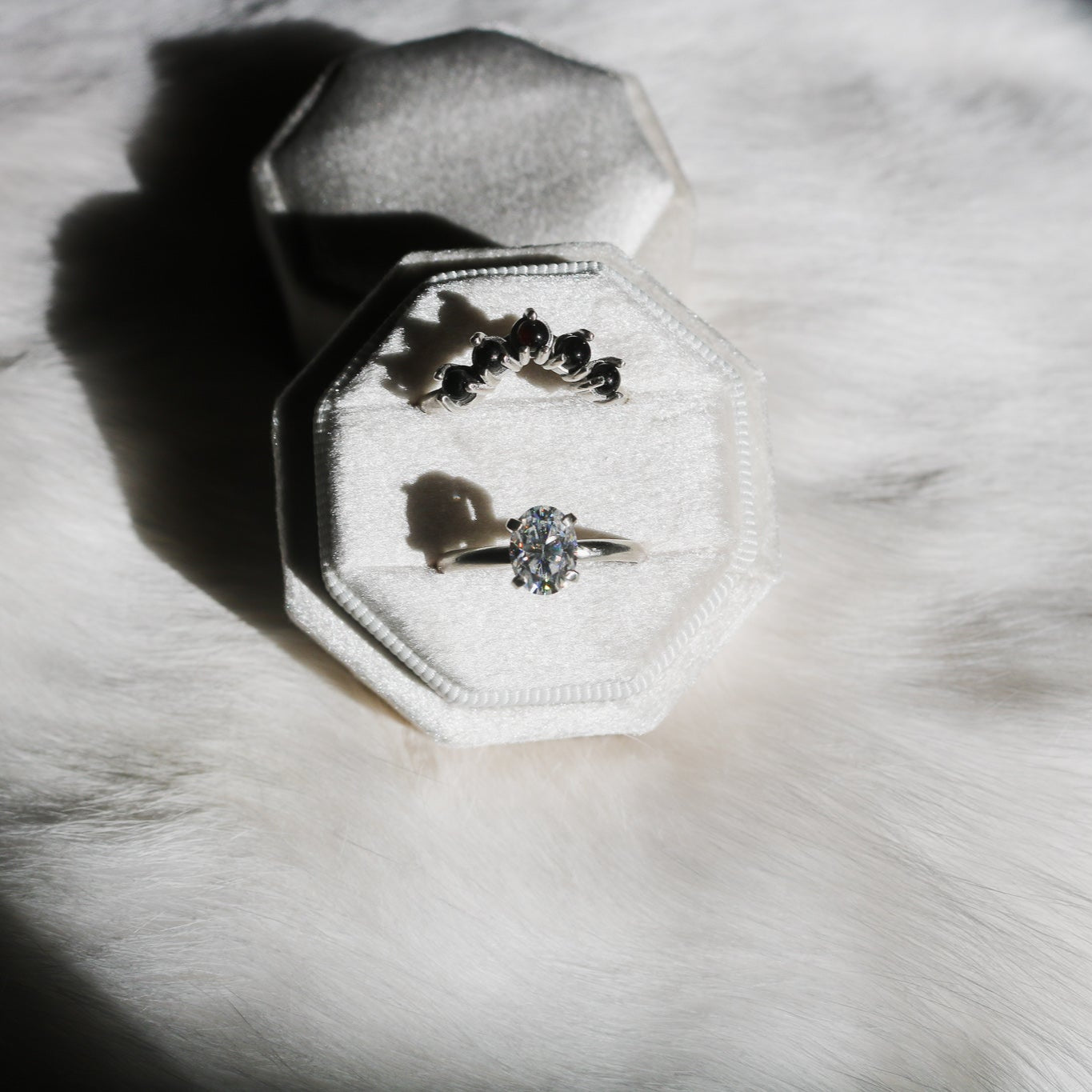 Oval Cut Diamond Engagement Ring in Sterling Silver // Made to Order