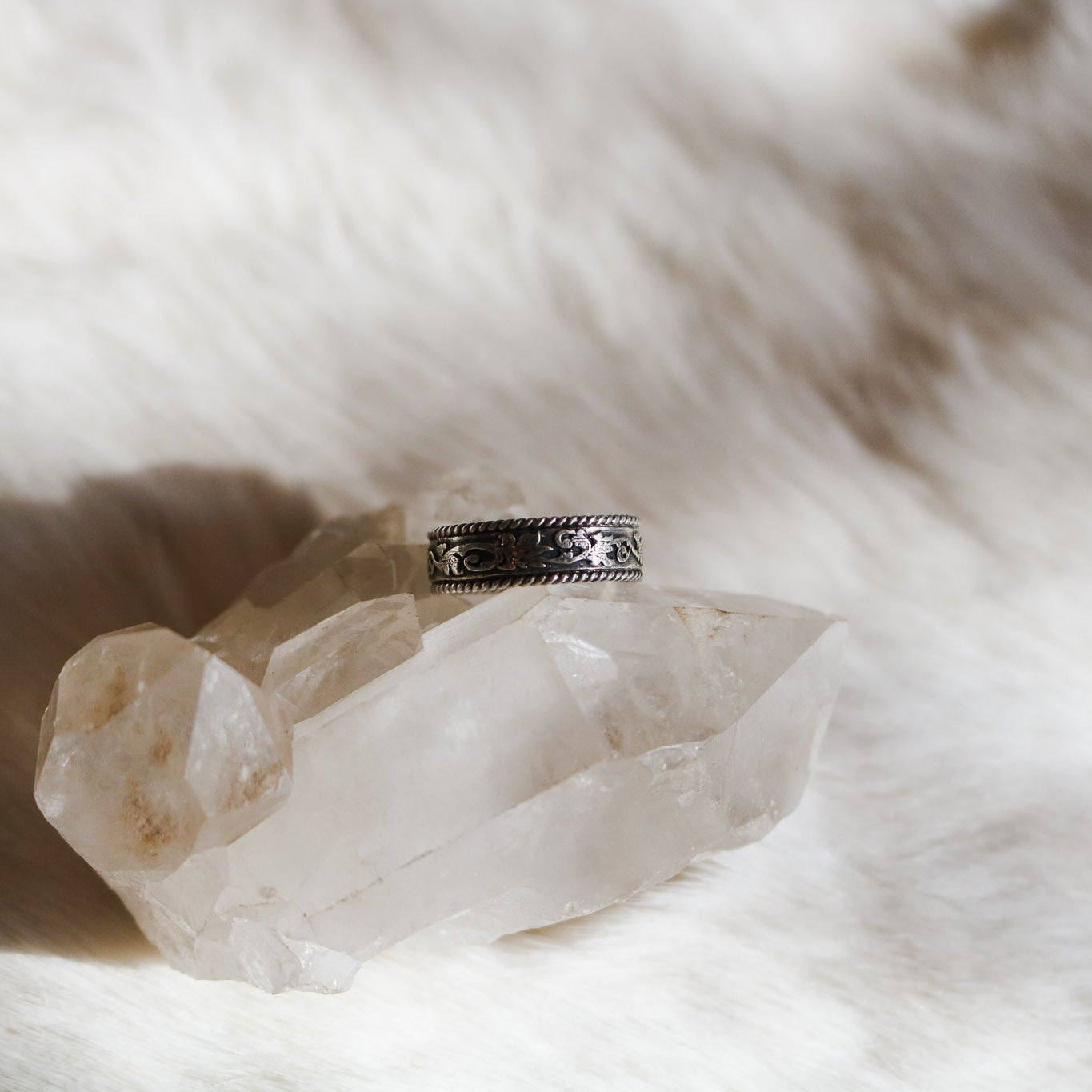 Selah Western Tooled Stacking Ring Band // Made to Order