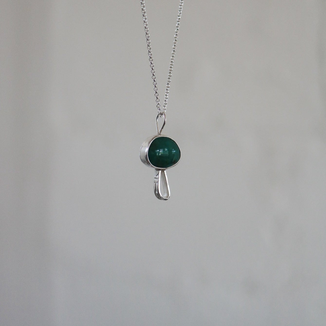 'Fun Guy' Mushroom Necklace in Fox Mine Turquoise // One of a Kind