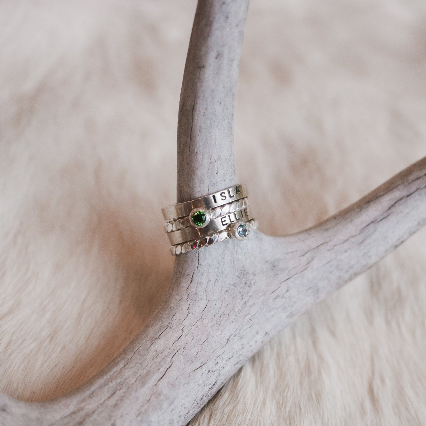 Custom Name Ring in Sterling Silver // Made to Order