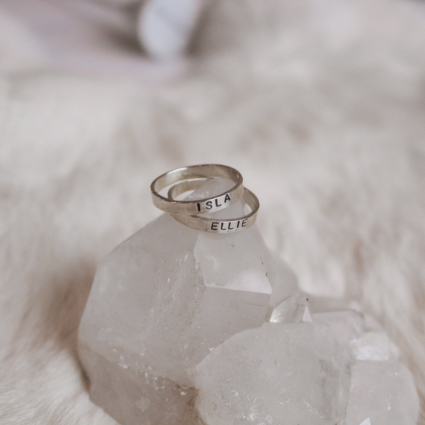 Custom Name Ring in Sterling Silver // Made to Order