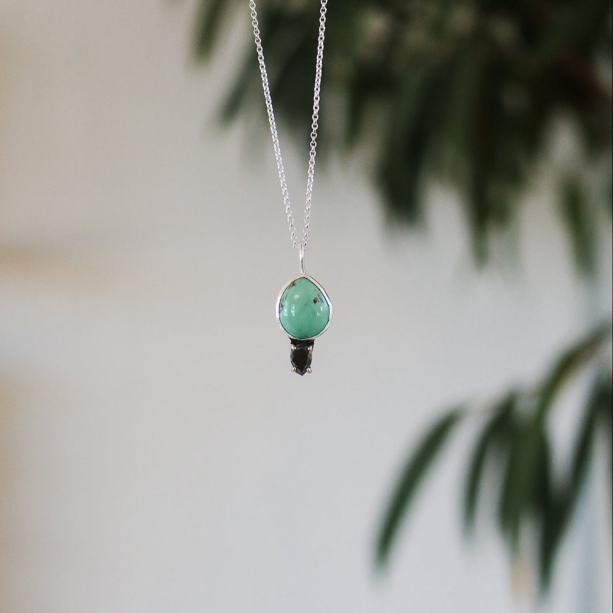 Turquoise & Diamond Necklace I // One of a Kind