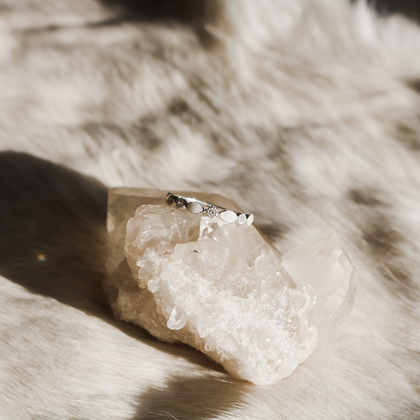 'Ever' Custom Breastmilk + Birthstone Eternity Ring // Made to Order