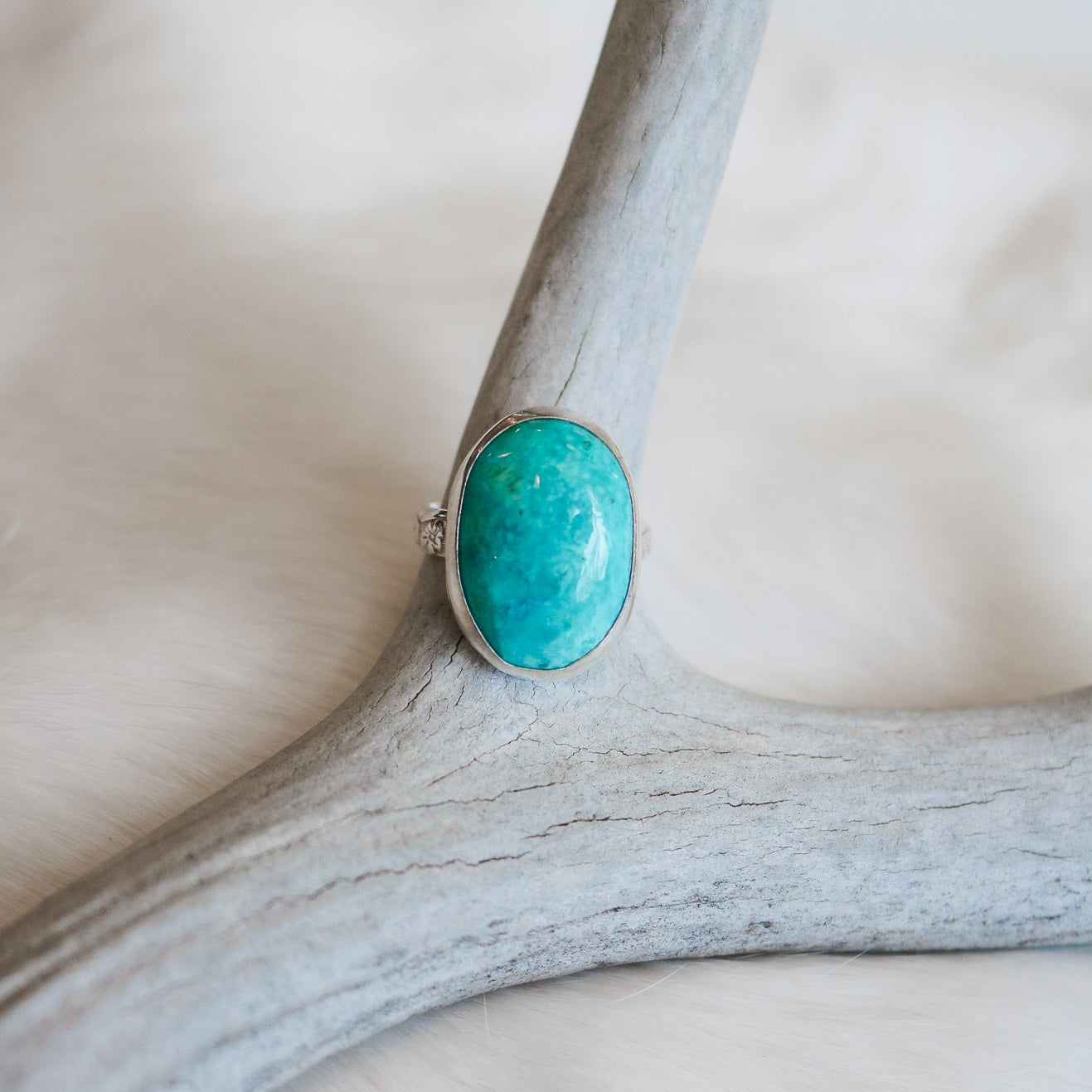 American Turquoise Ring - Size 8.5 // One of a Kind