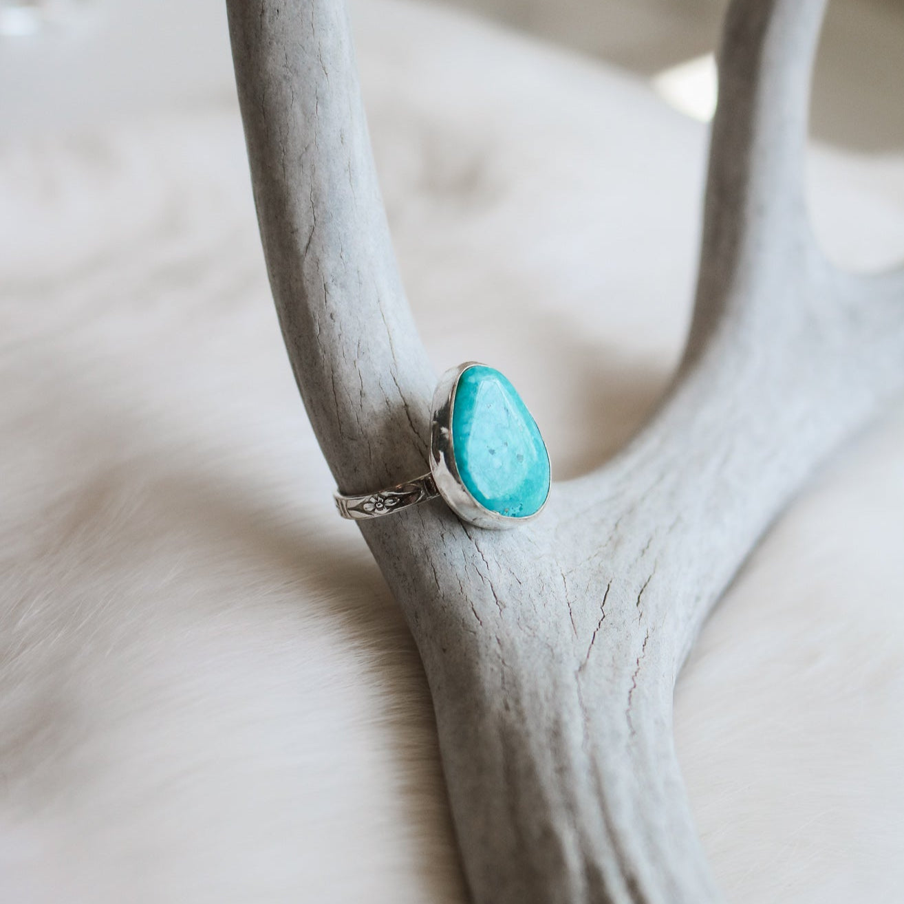 American Turquoise Ring - Size 8 // One of a Kind