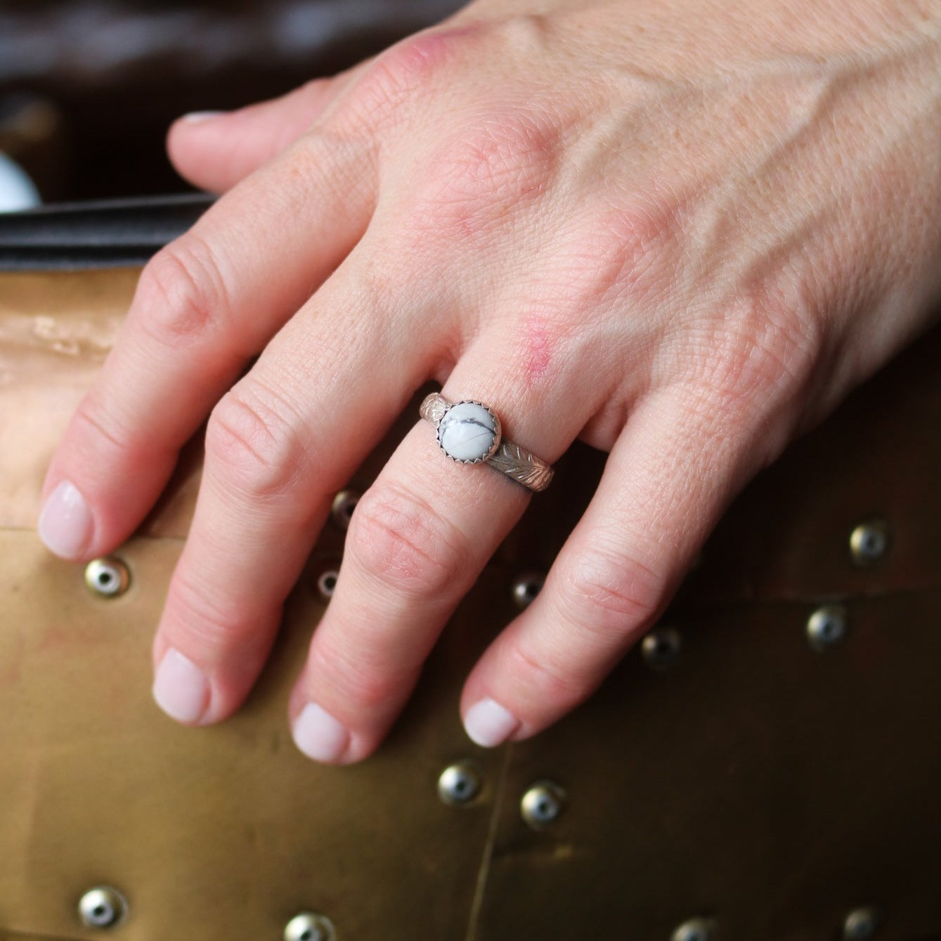 Sweetwater Stacking Ring in 'White Buffalo' // Made to Order