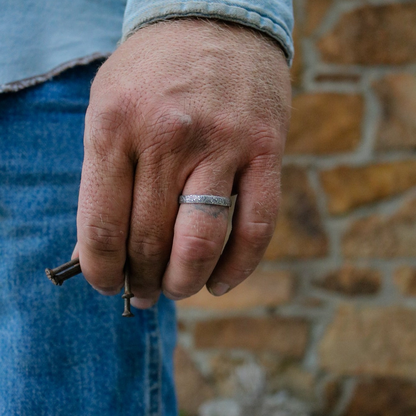 Cheyenne Men's Wedding Band