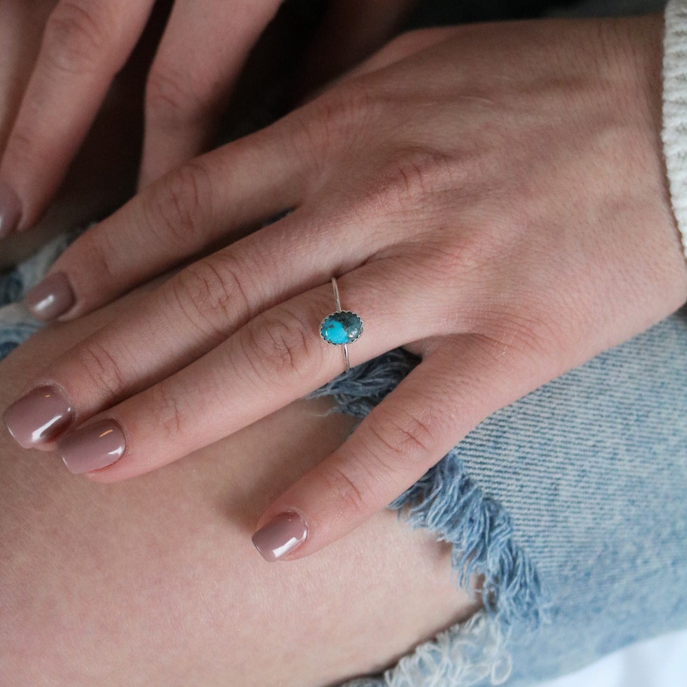 Durango Stacking Ring in Turquoise