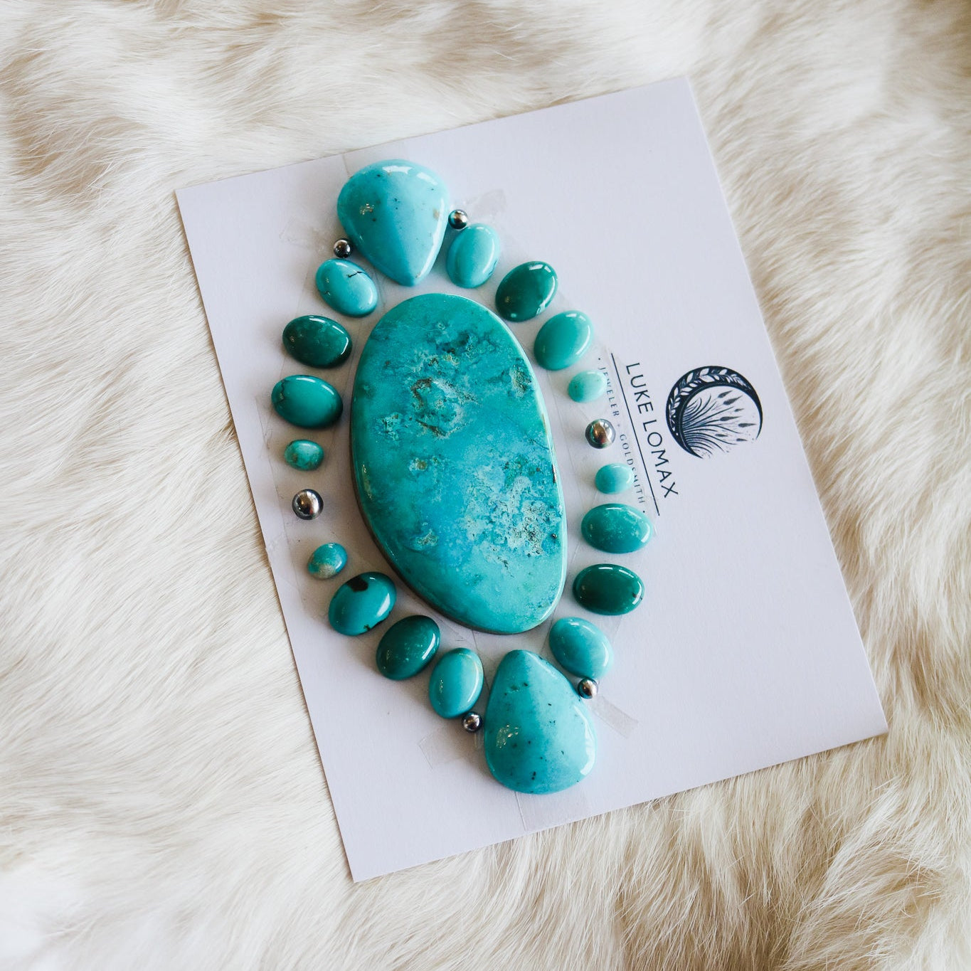 Kingman Turquoise Cluster Deposit // Custom Build + Made to Order