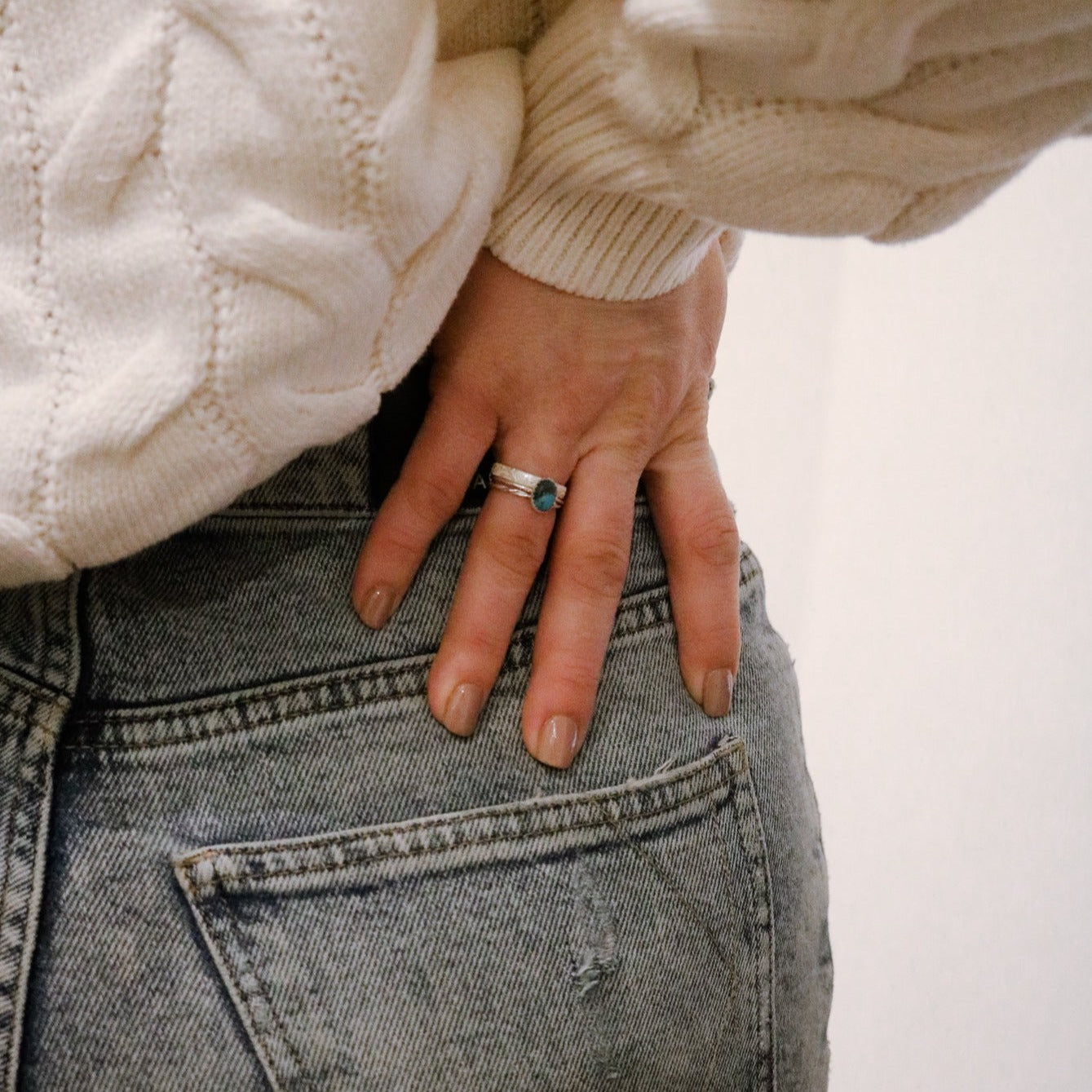 Durango Stacking Ring Set in Turquoise