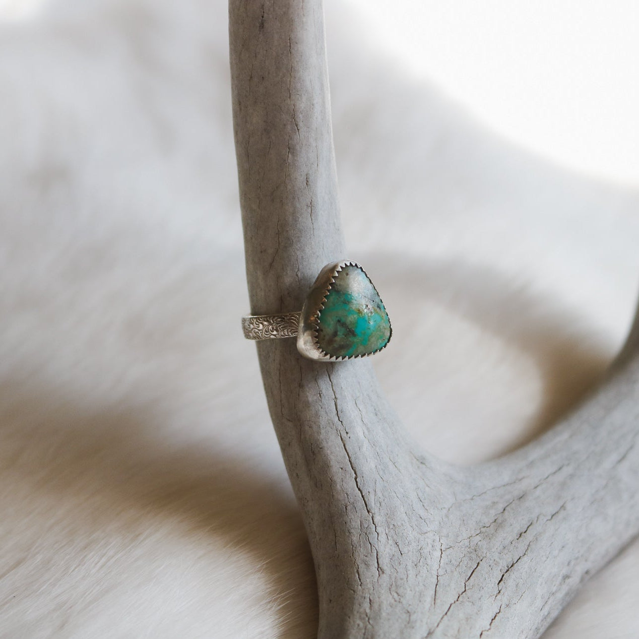 American Turquoise Ring - Size 4.5 // One of a Kind