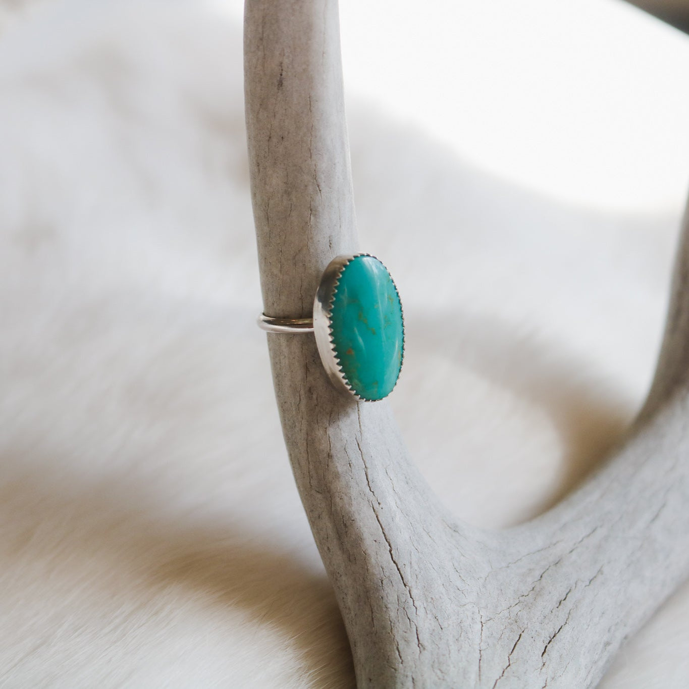 American Turquoise Ring - Size 3.5 // One of a Kind