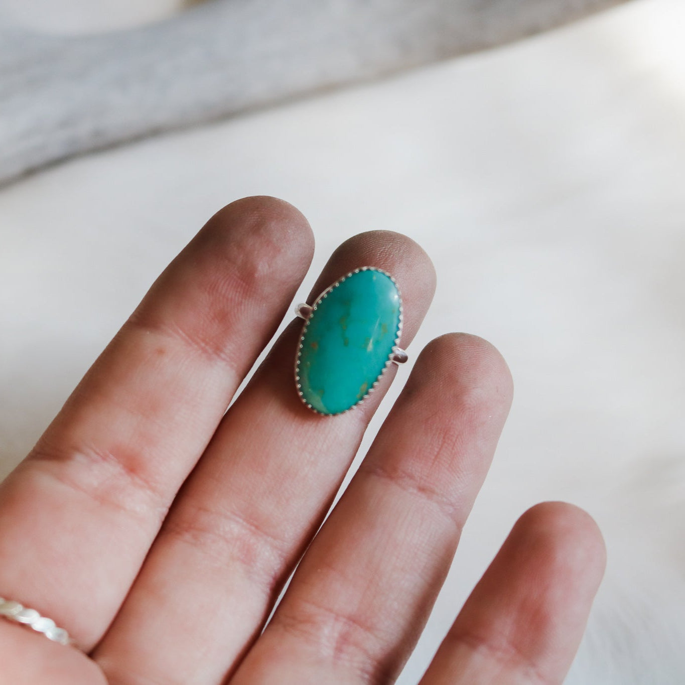 American Turquoise Ring - Size 3.5 // One of a Kind
