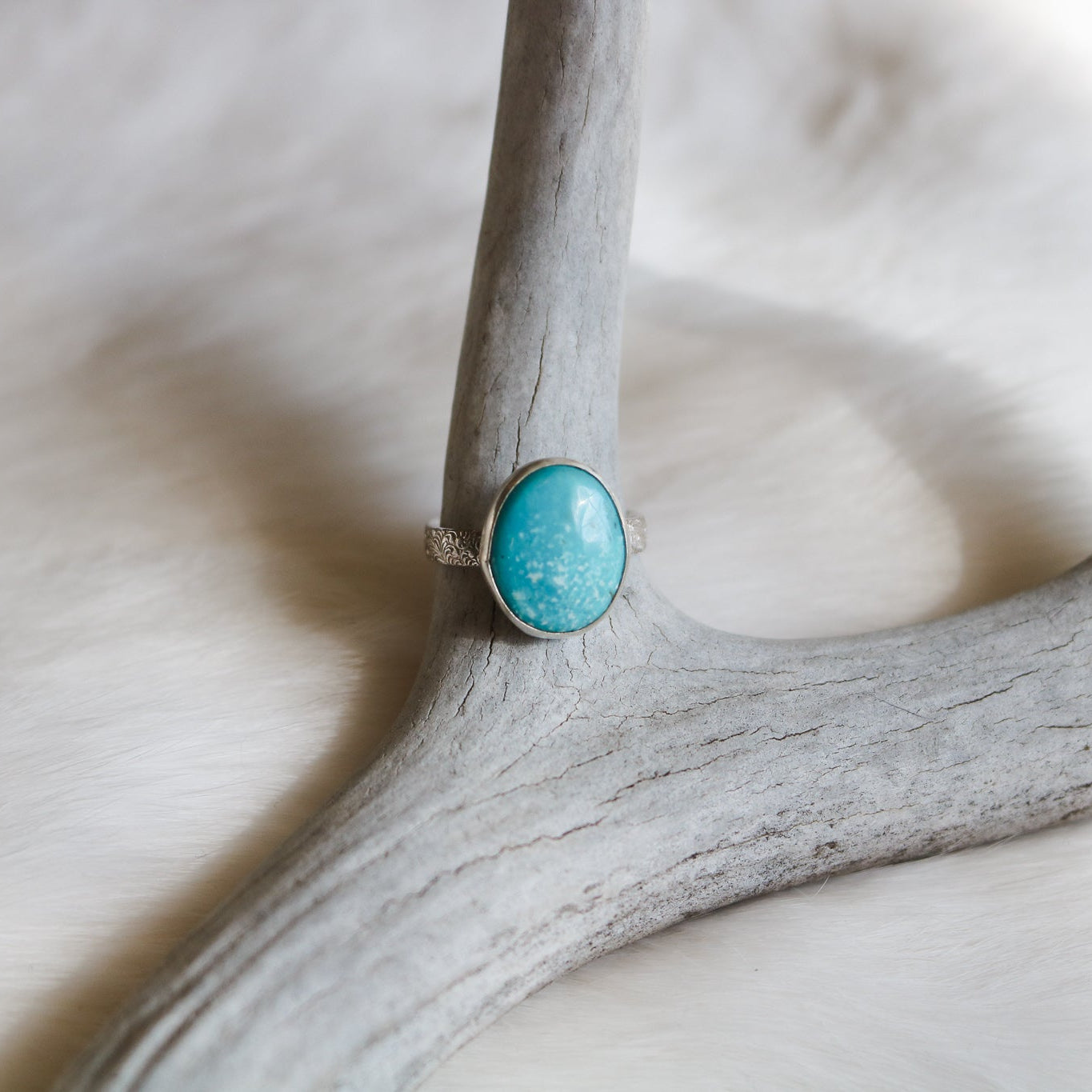 American Turquoise Ring - Size 8.5 // One of a Kind
