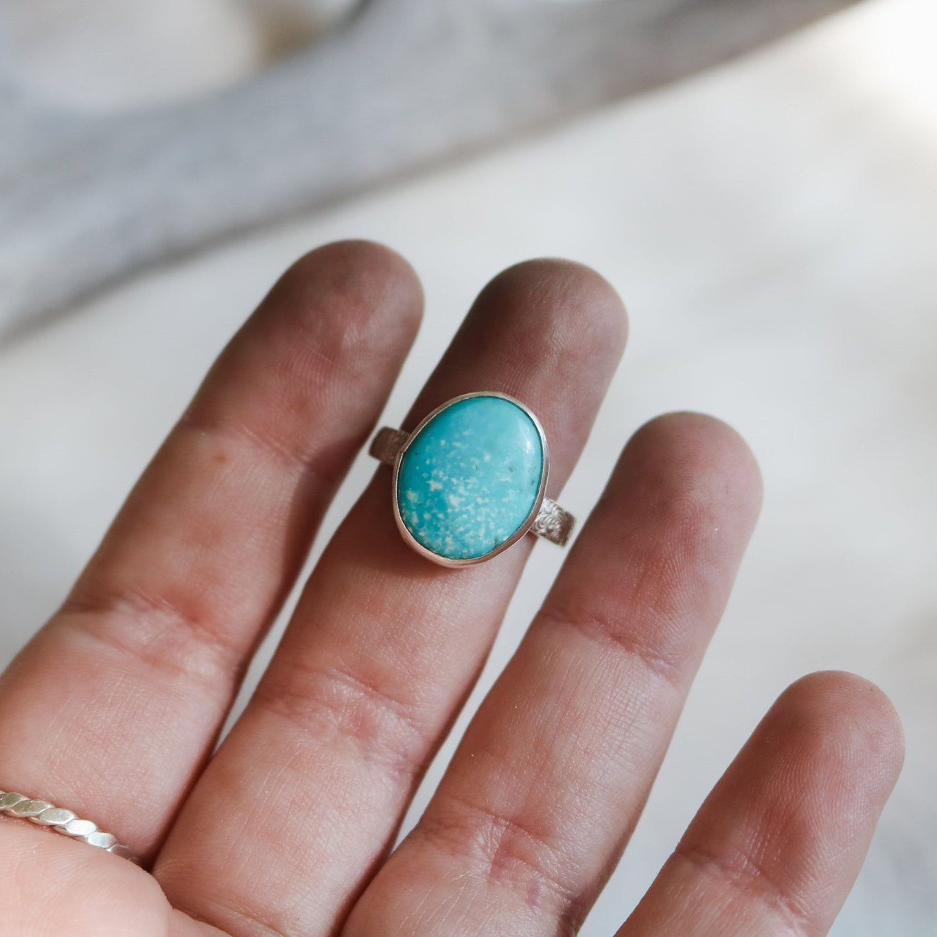 American Turquoise Ring - Size 8.5 // One of a Kind
