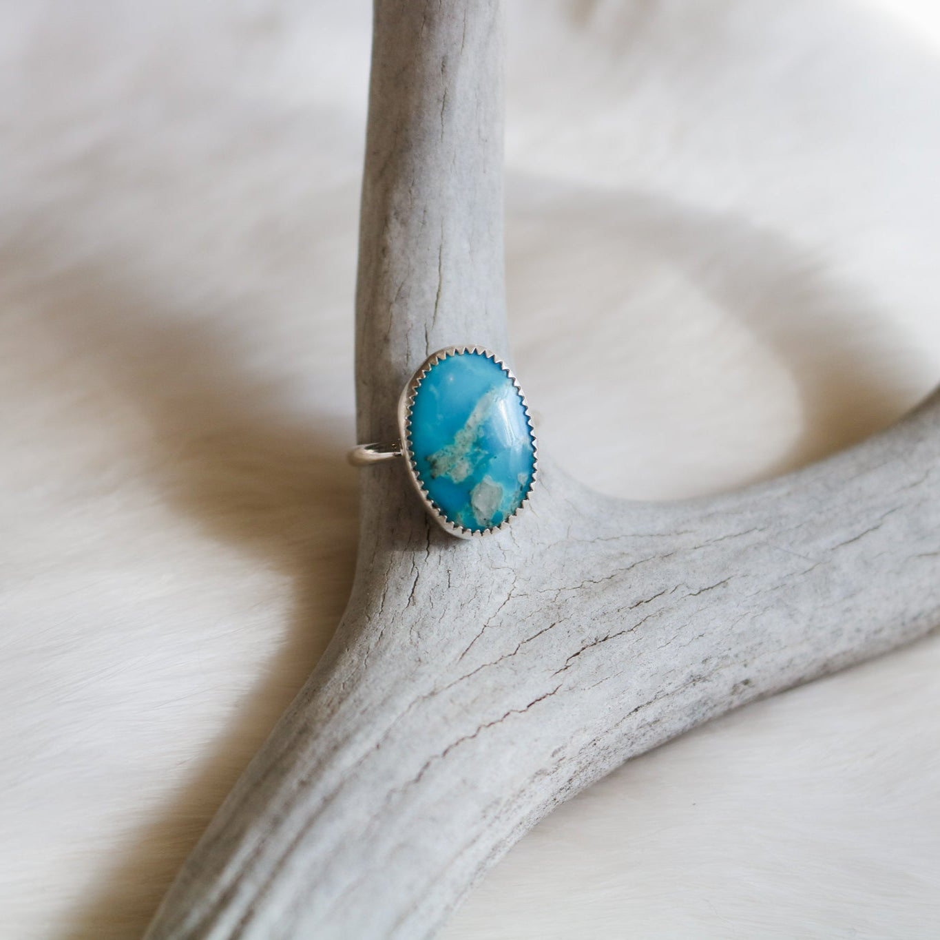 American Turquoise Ring - Size 8.5 // One of a Kind