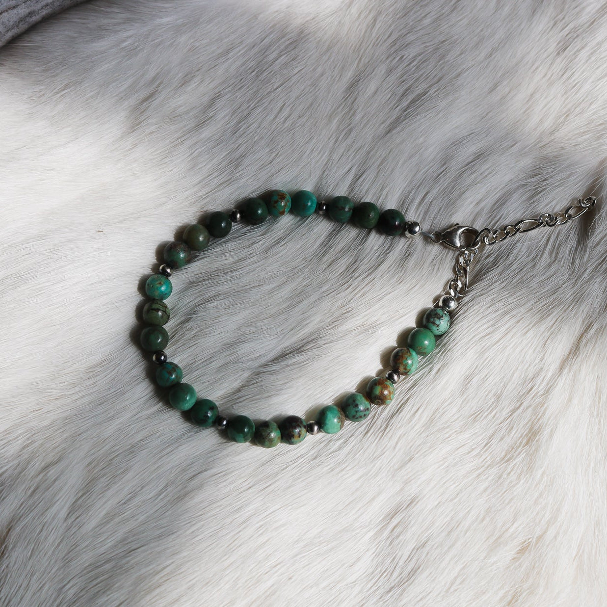 'Monroe' Beaded Turquoise Bracelet // One of a Kind