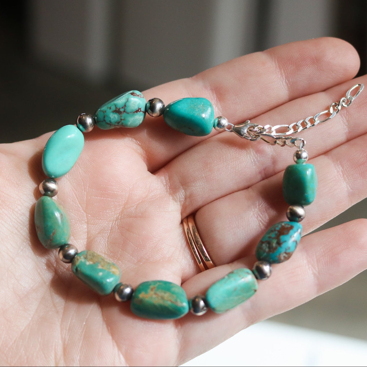 'Sabine' Beaded Turquoise Bracelet // One of a Kind