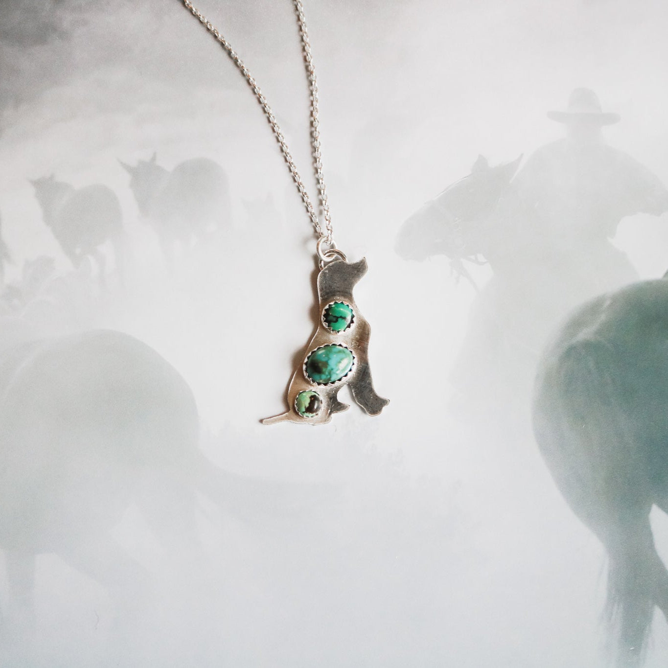 Custom Pet Silhouette Necklace // Made to Order