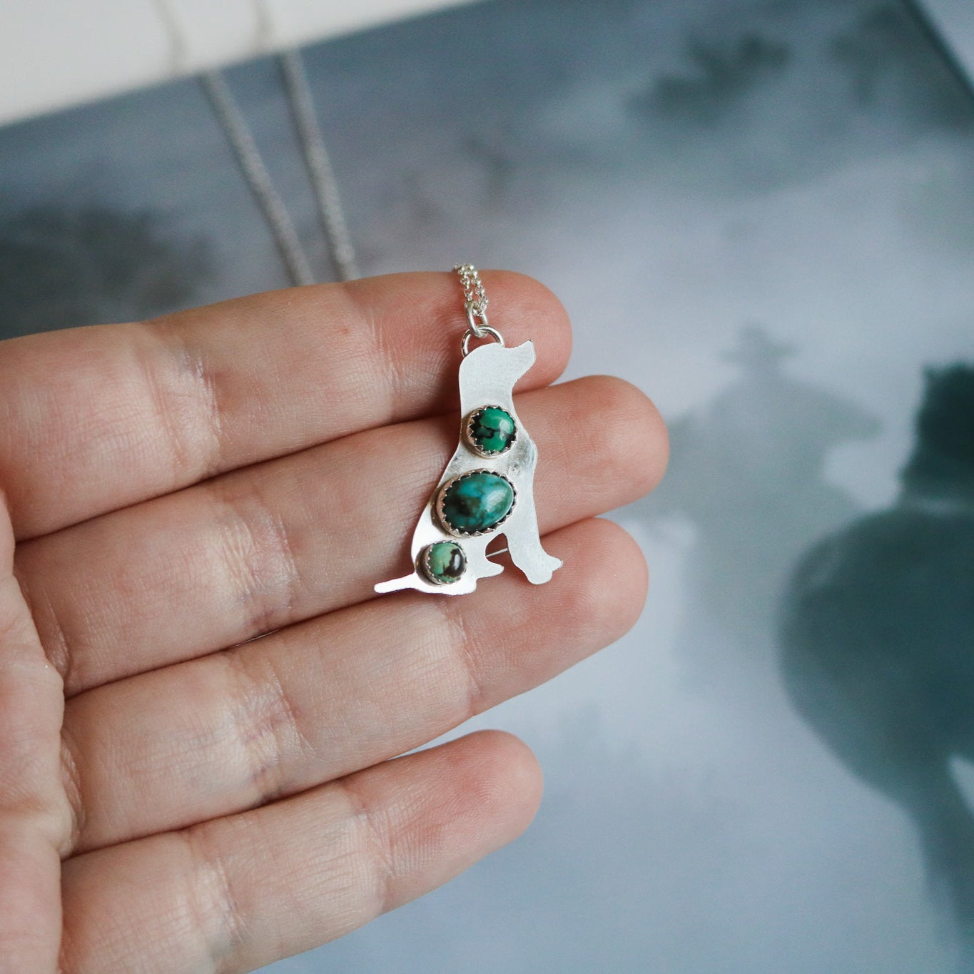 Lab Silhouette Necklace // Made to Order