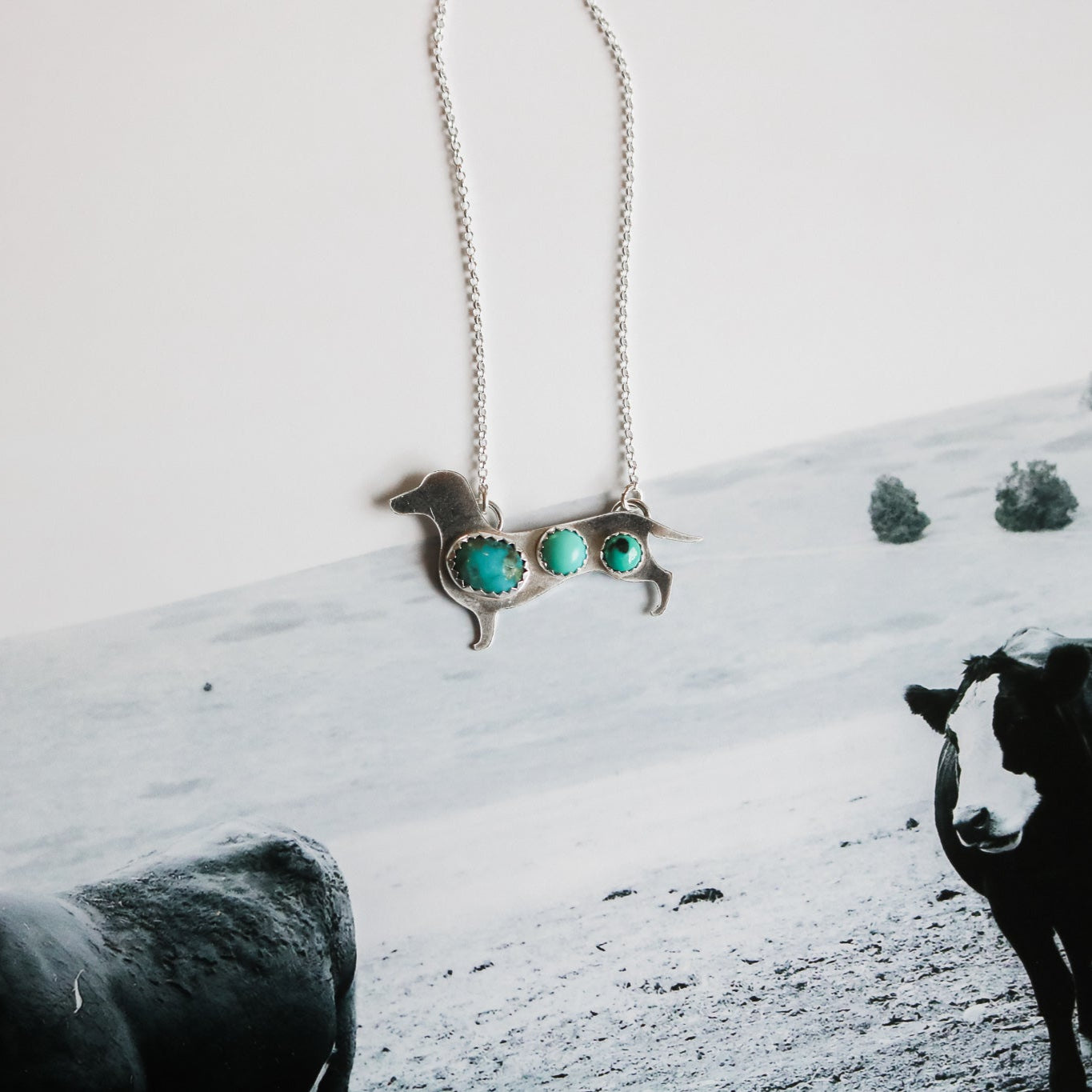 Weenie Dog Silhouette Necklace // Made to Order