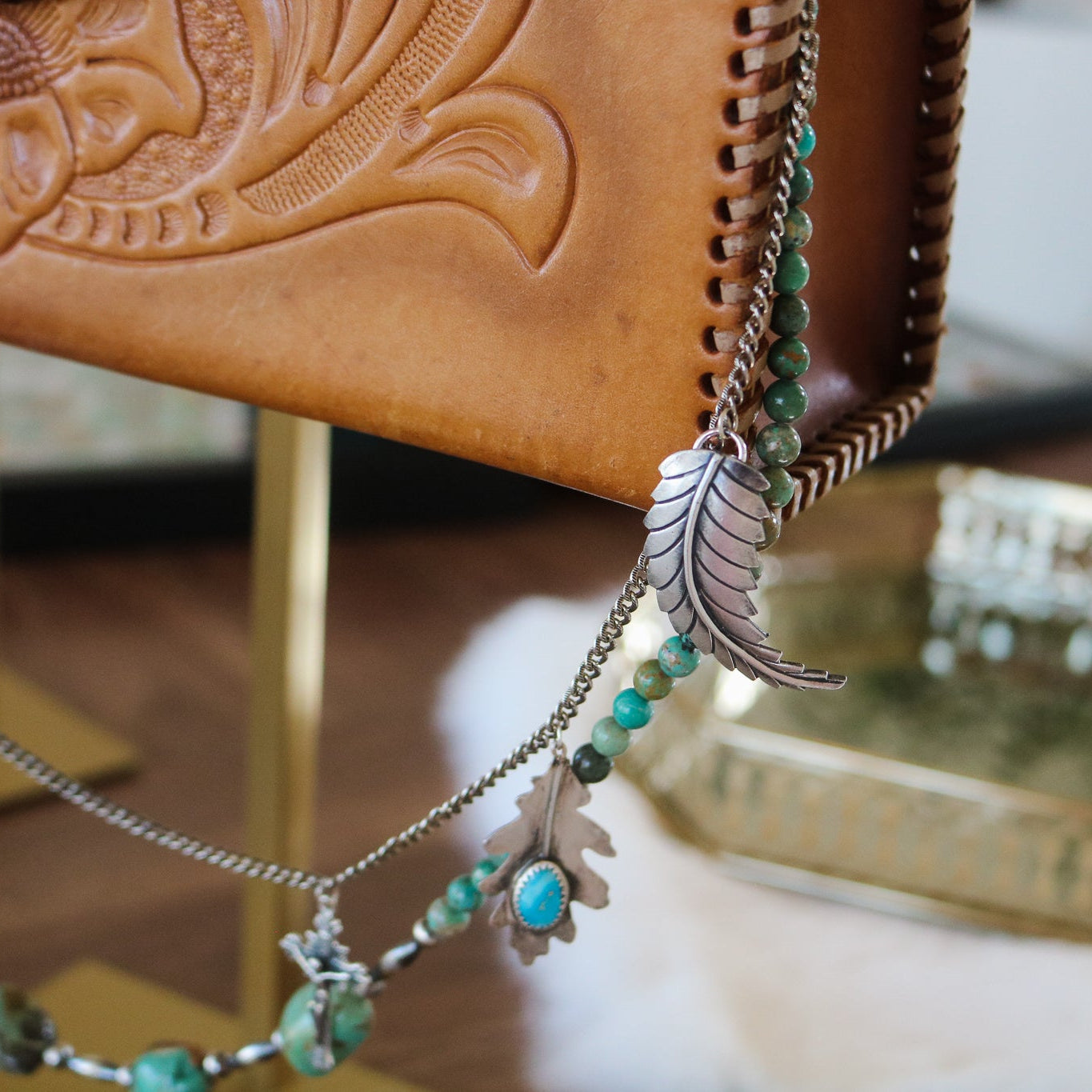 ‘Somewhere West’ Tooled Leather Handbag // One of a Kind