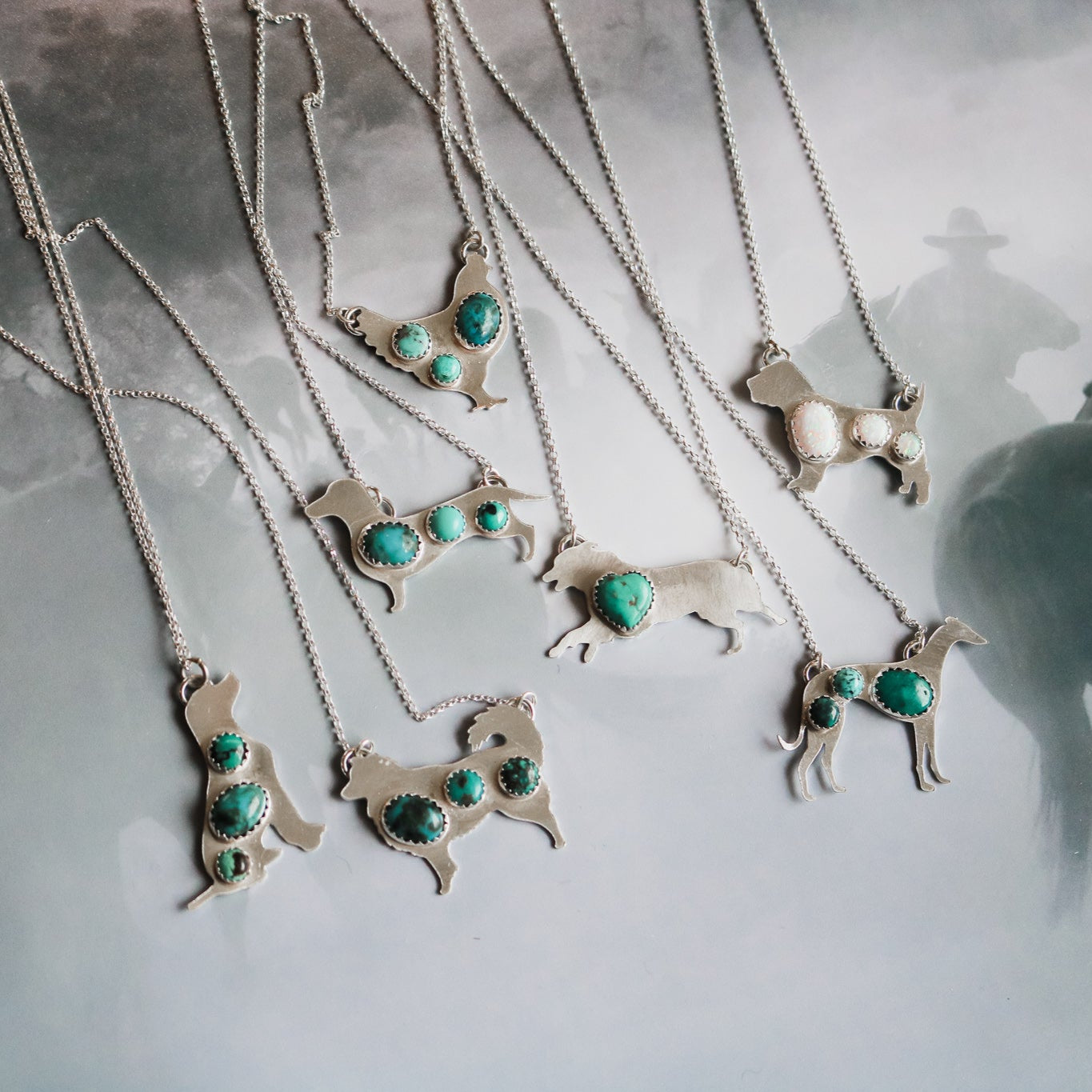 Greyhound Silhouette Necklace // Made to Order