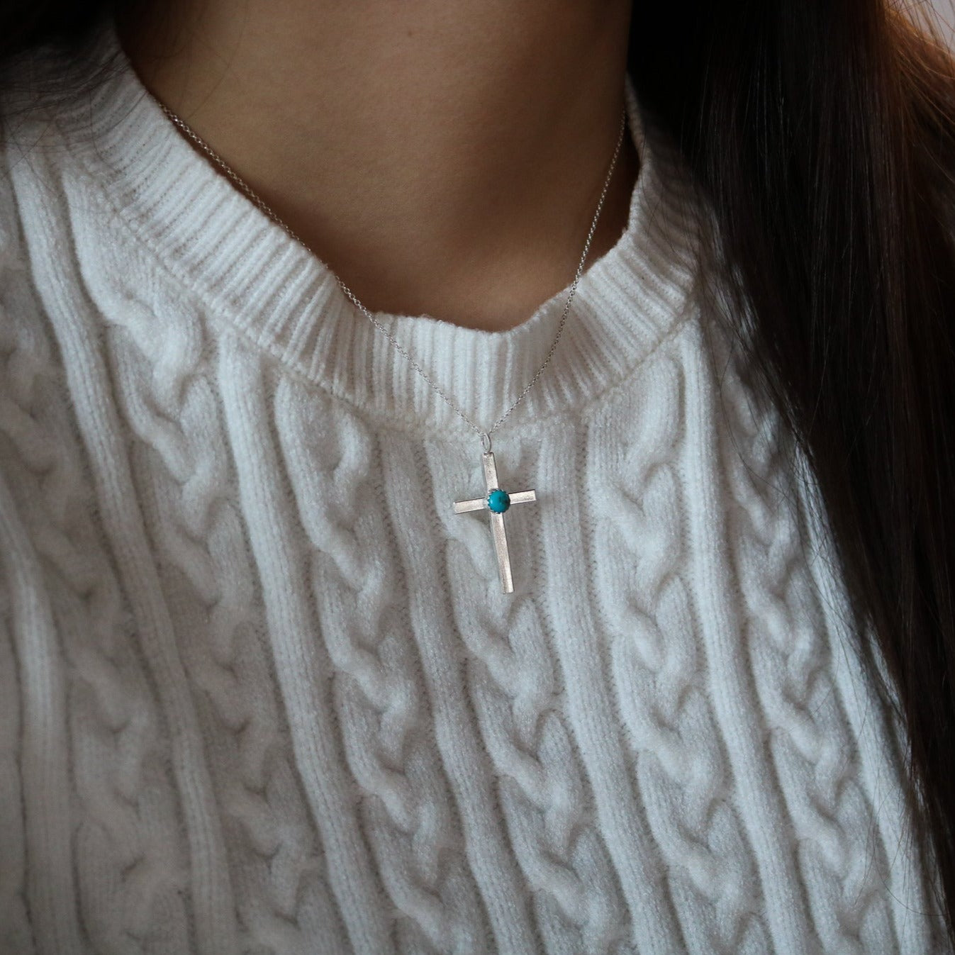 'Ruth' Cross Charm/Necklace