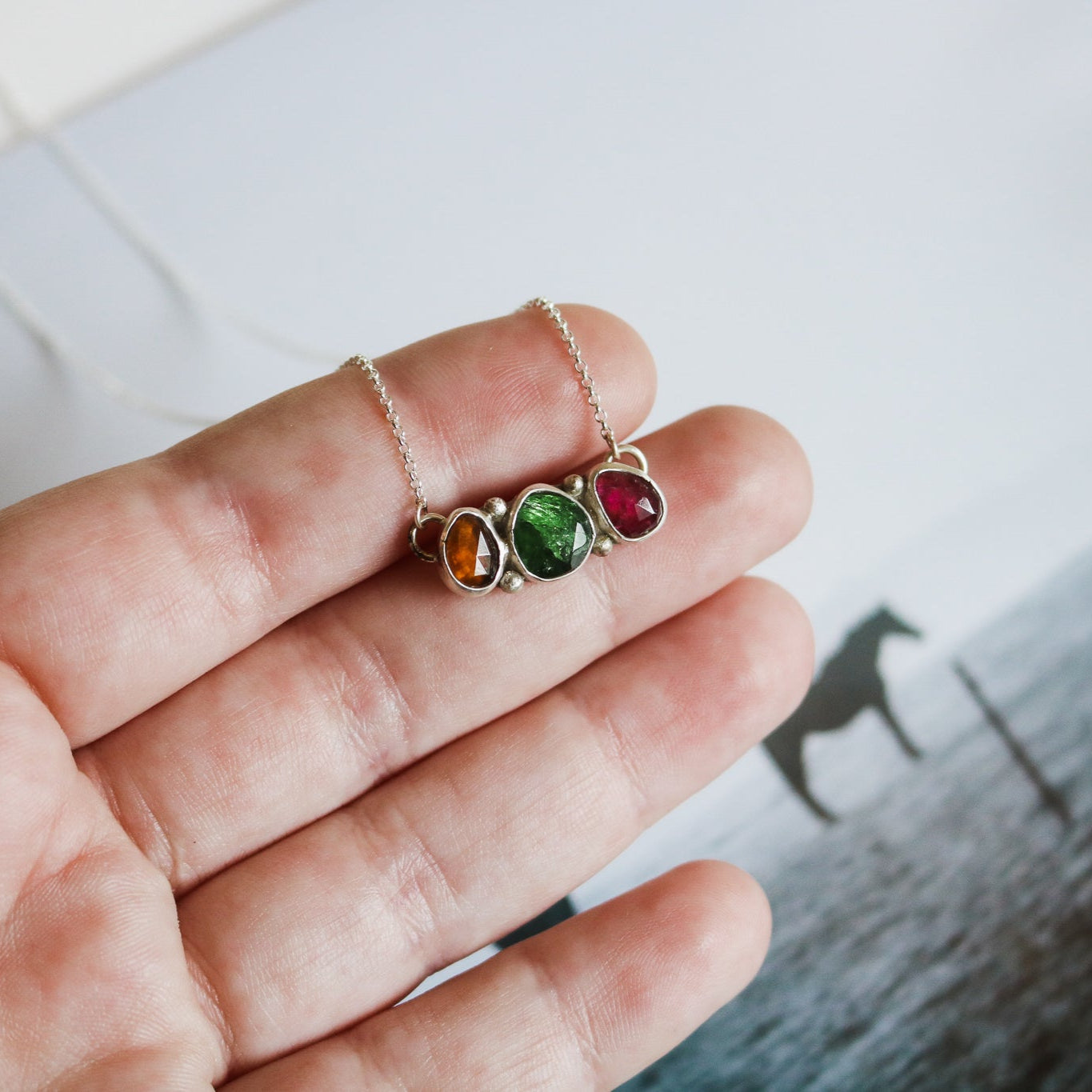 Tourmaline Wanderer Necklace I // One of a Kind