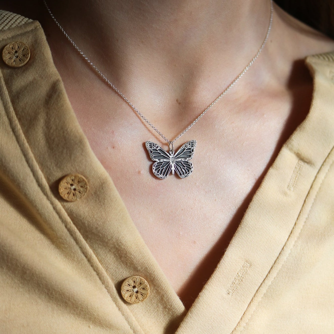 Monarch Butterfly Necklace