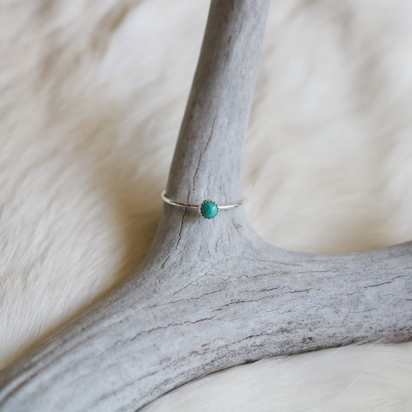 Sheridan Stacking Ring in Turquoise // Made to Order