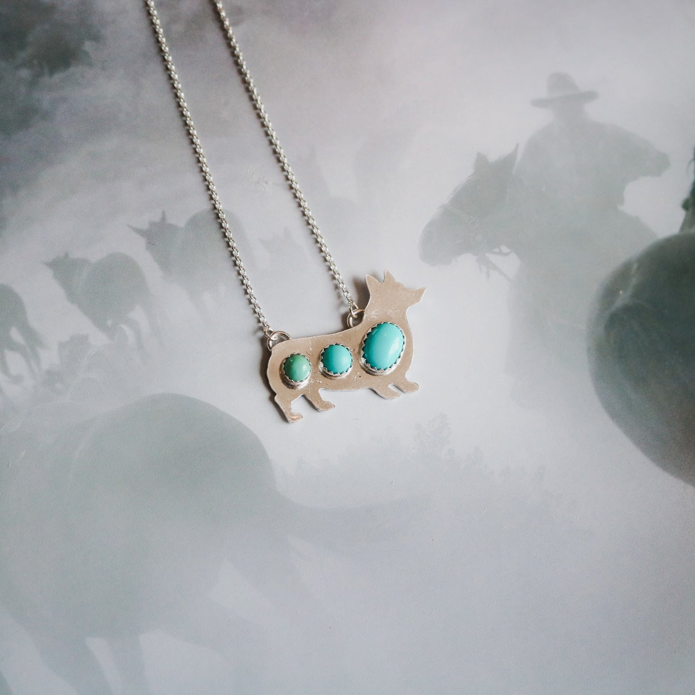 Corgi Silhouette Necklace // Made to Order