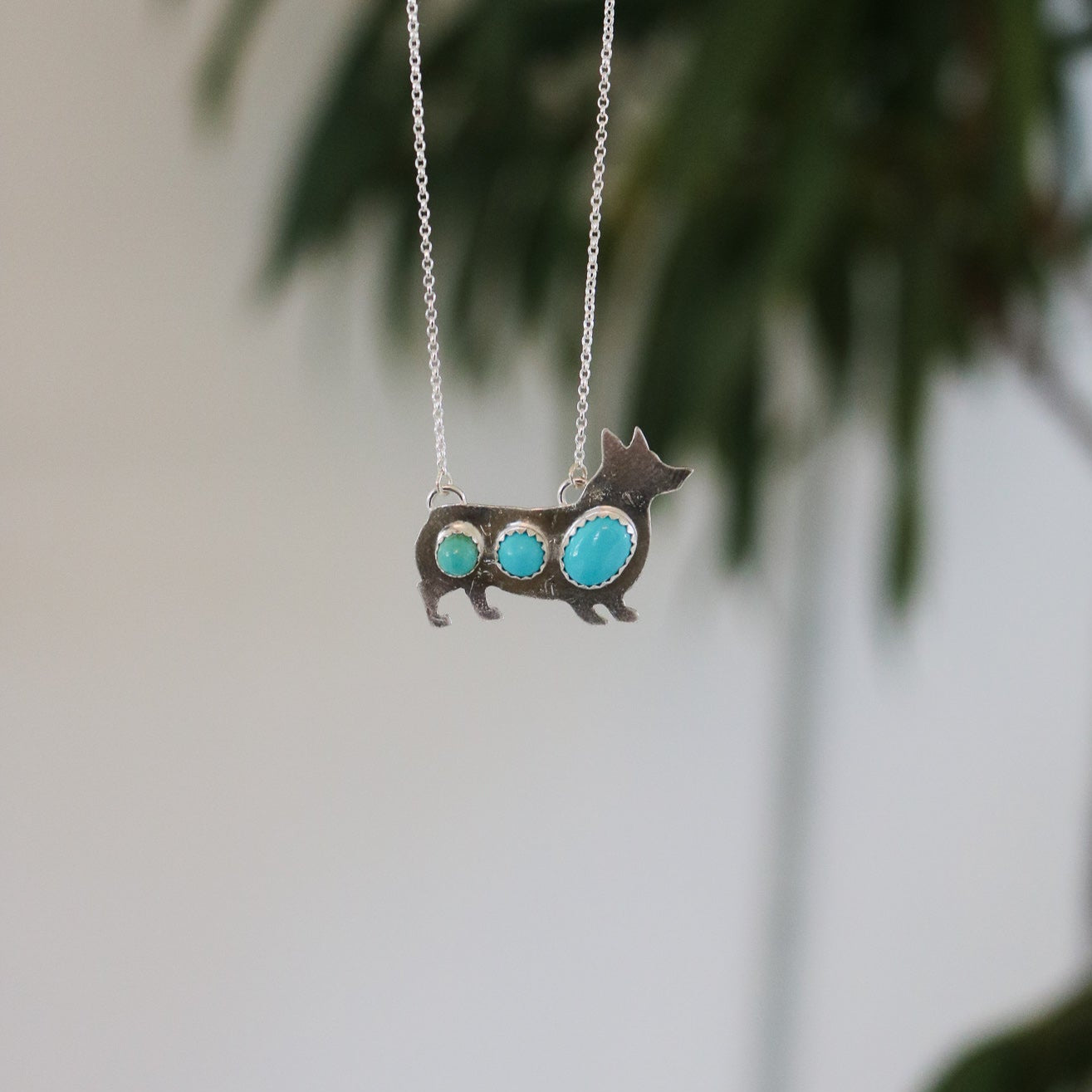 Corgi Silhouette Necklace // Made to Order