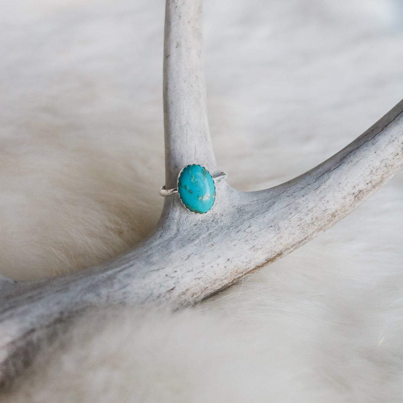 Laredo Stacking Ring in Turquoise // Made to Order
