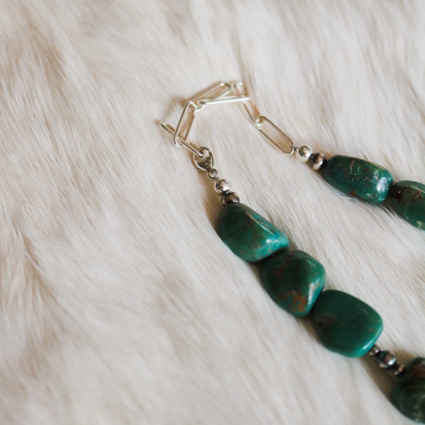 'Eva' Turquoise Beaded Statement Necklace // One of a Kind