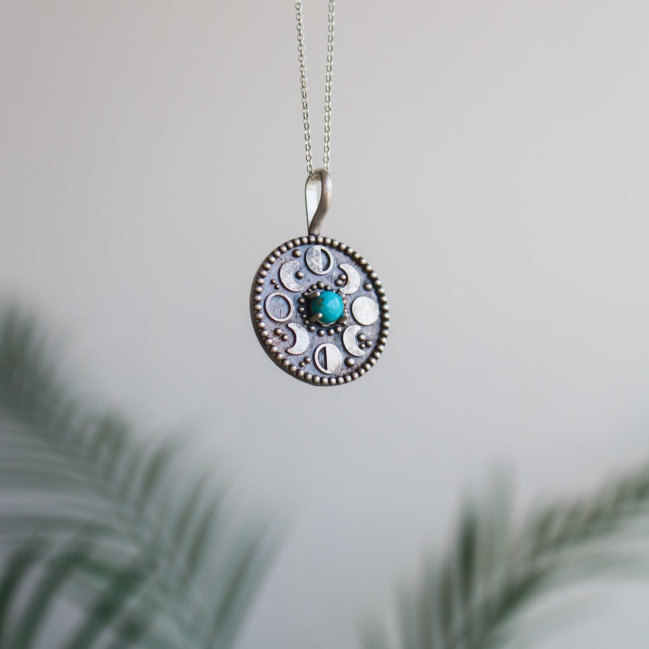 Moon Phases Medallion Charm/Necklace