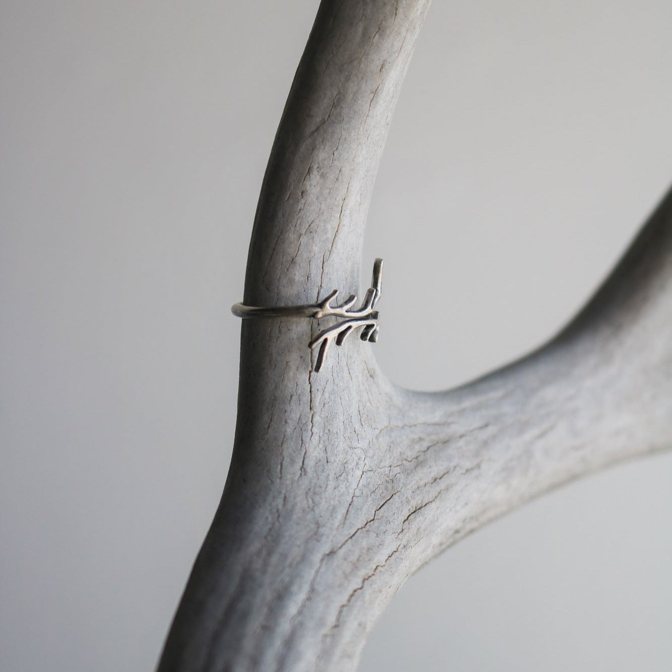 Huntress Adjustable Antler Ring
