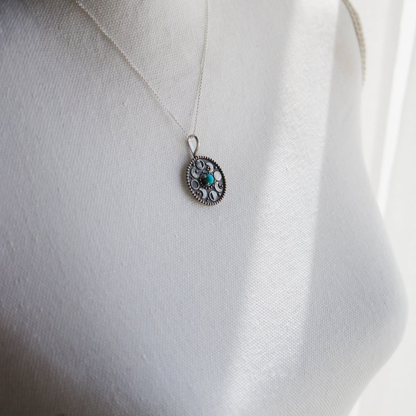 Moon Phases Medallion Charm/Necklace
