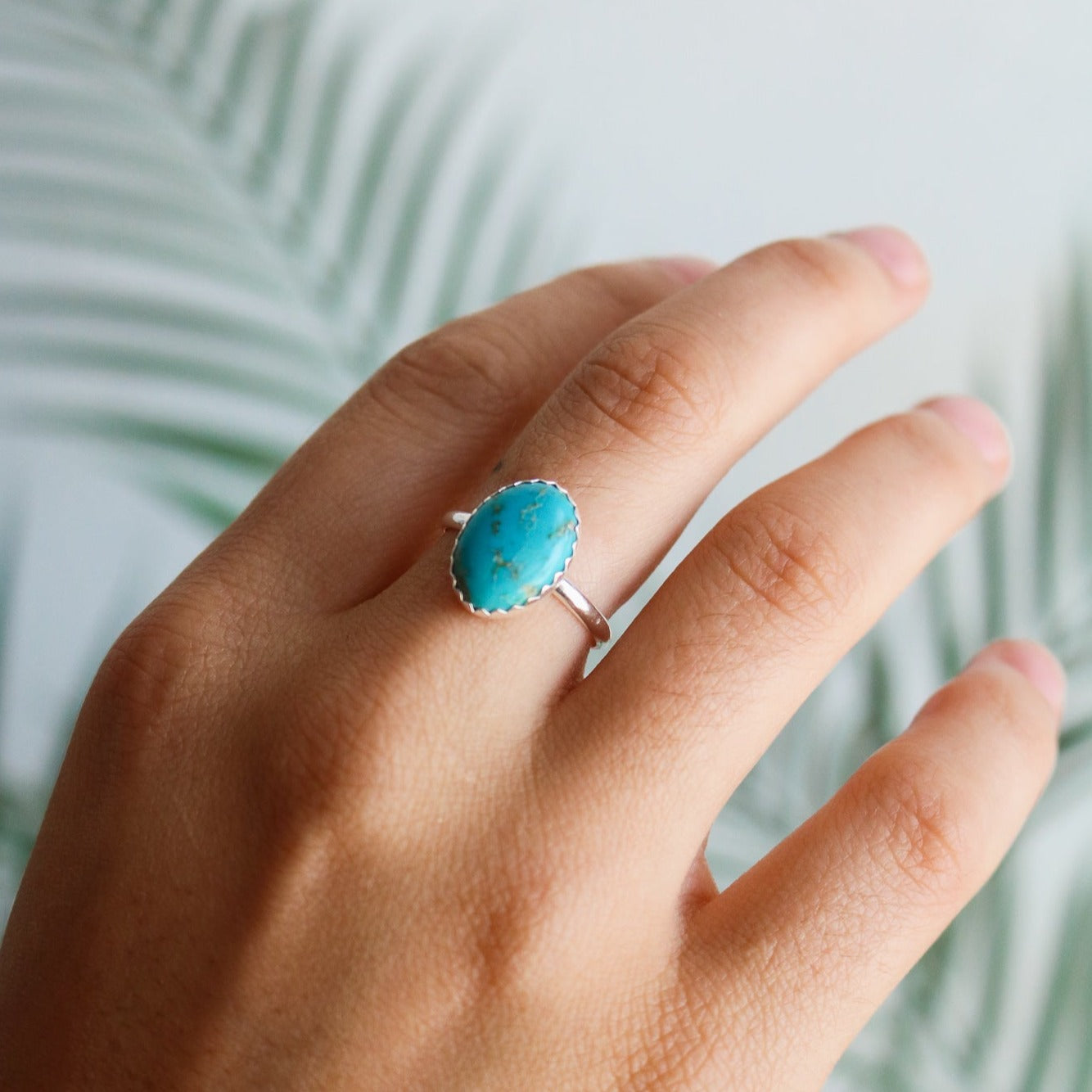 Laredo Stacking Ring in Turquoise // Made to Order