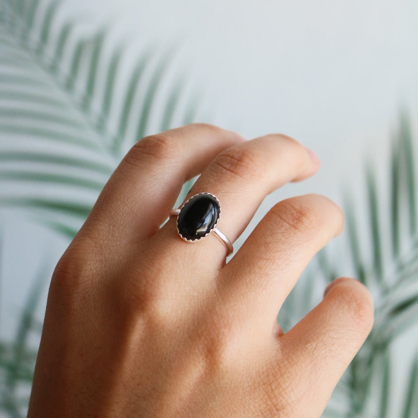 Laredo Stacking Ring in Onyx // Made to Order