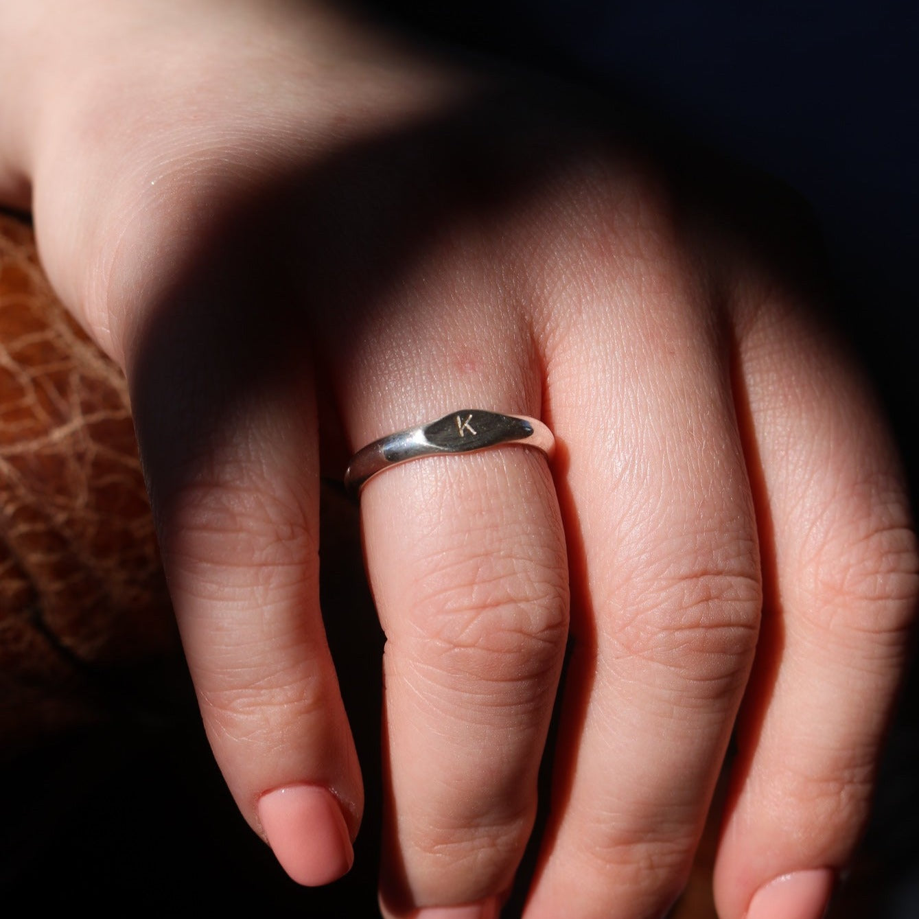 Initial Signet Stacking Ring // Made to Order
