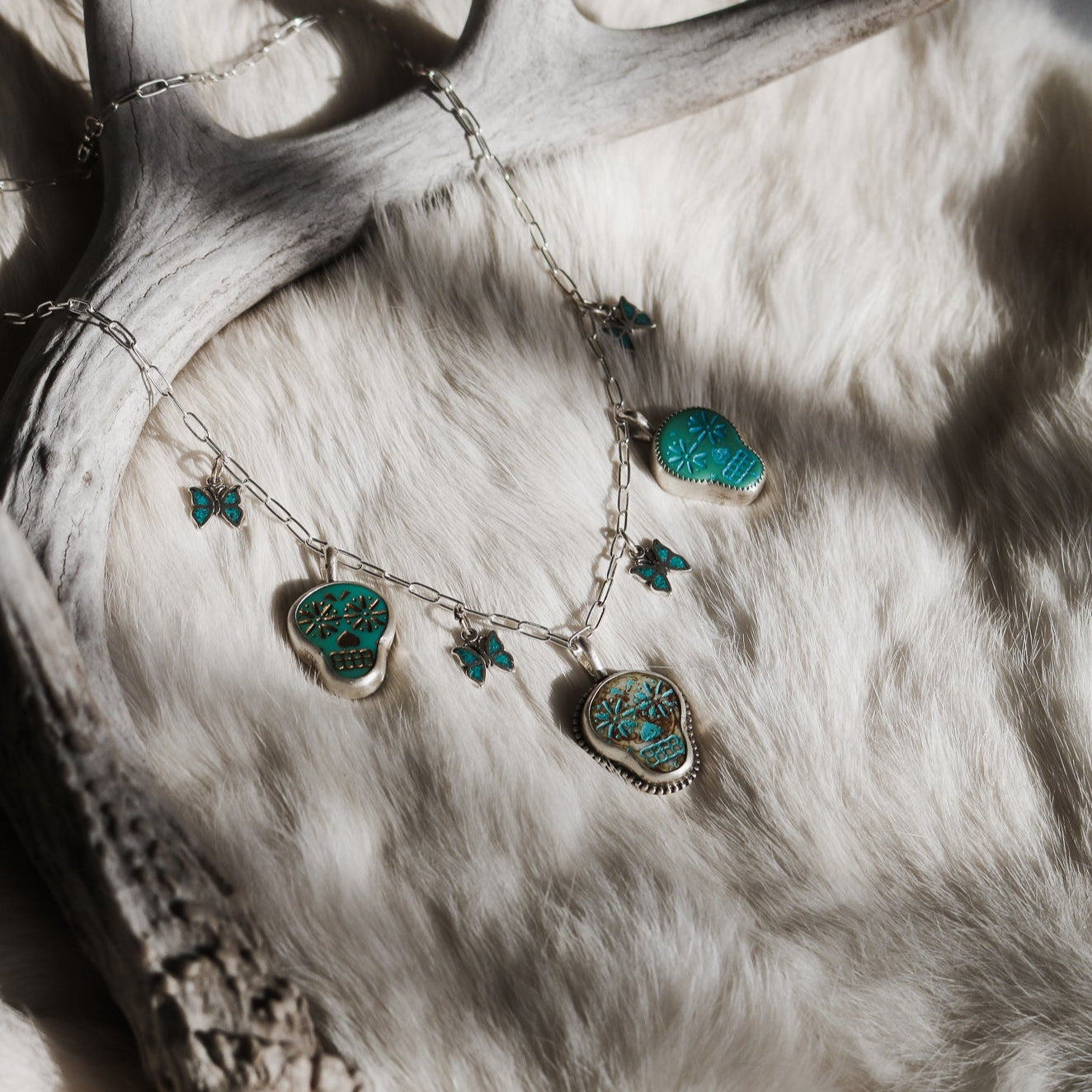 Muertos Charm Necklace // One of a Kind