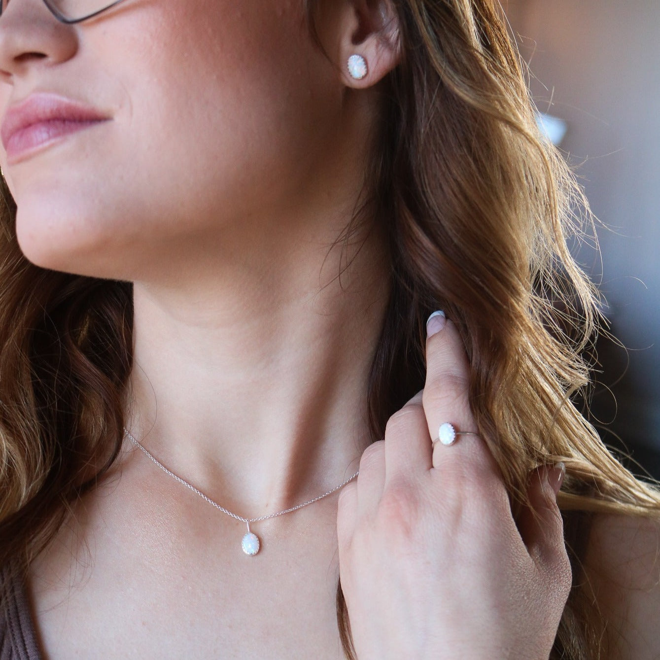 Durango Trio Matched Set in White Opal