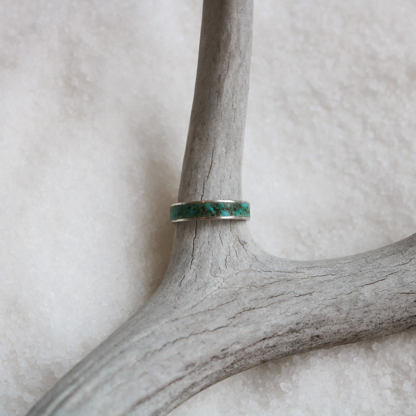 'Paloma' Turquoise Inlay Ring // Made to Order