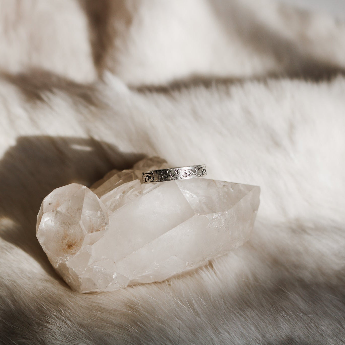 Rowan Tooled Stacking Ring // Made to Order