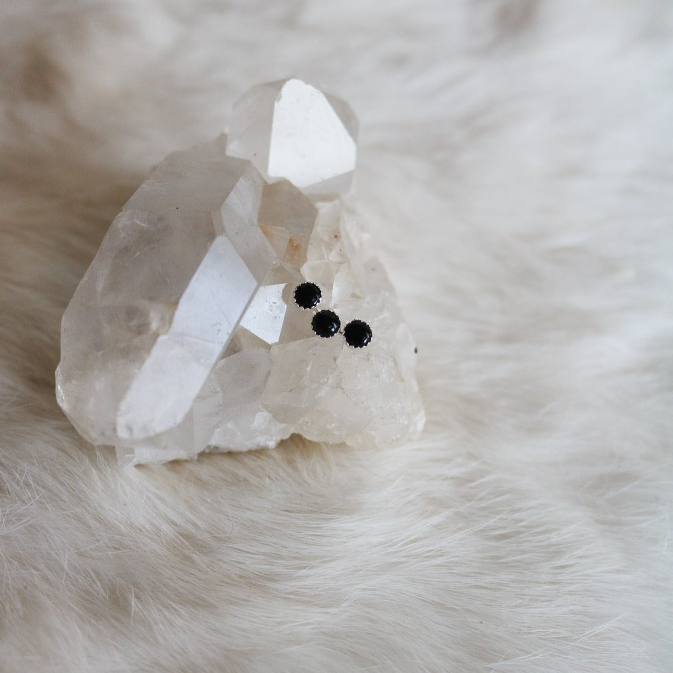 Triple Stone Helix Stud