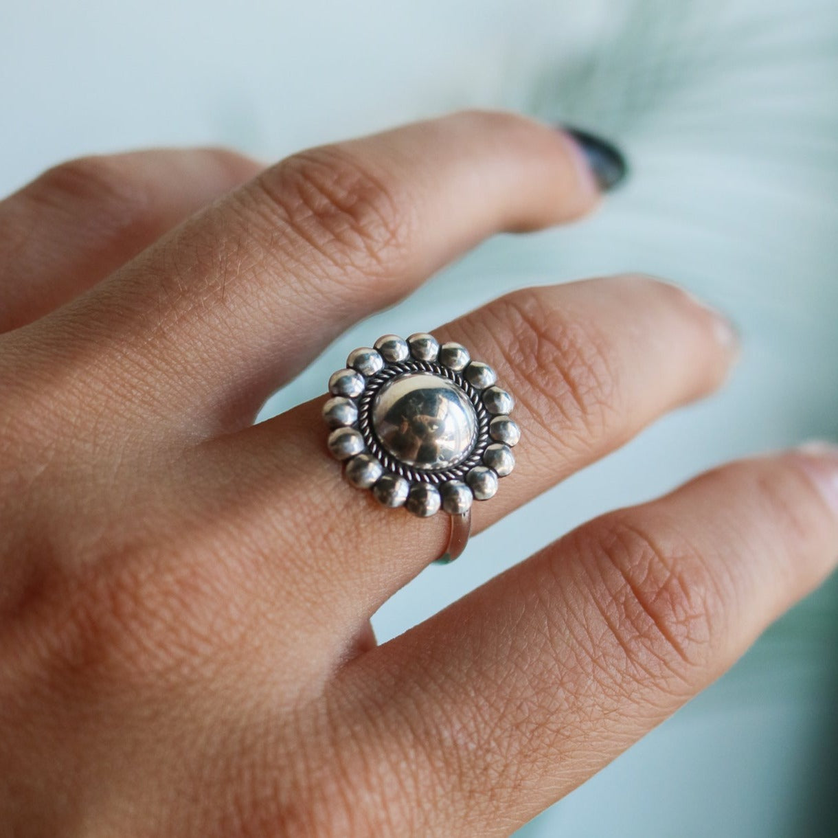 Mirror Concho Stacking Ring