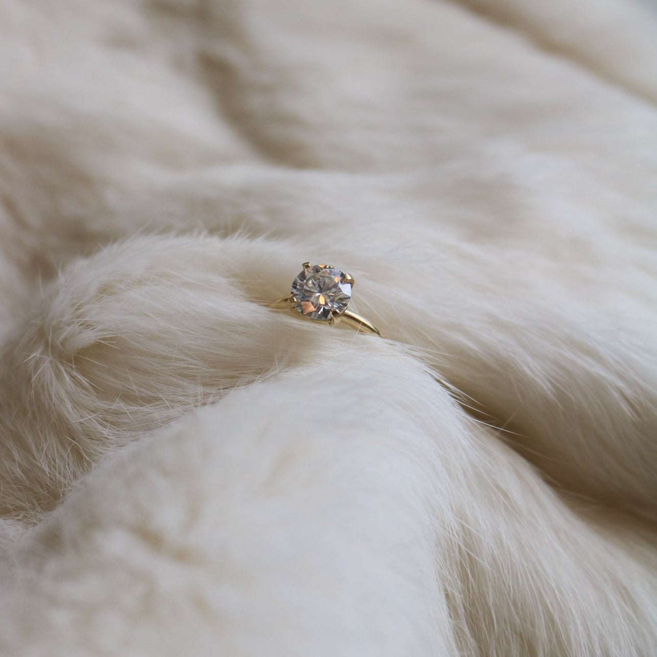 Classic Engagement Ring in 14K Gold // Made to Order