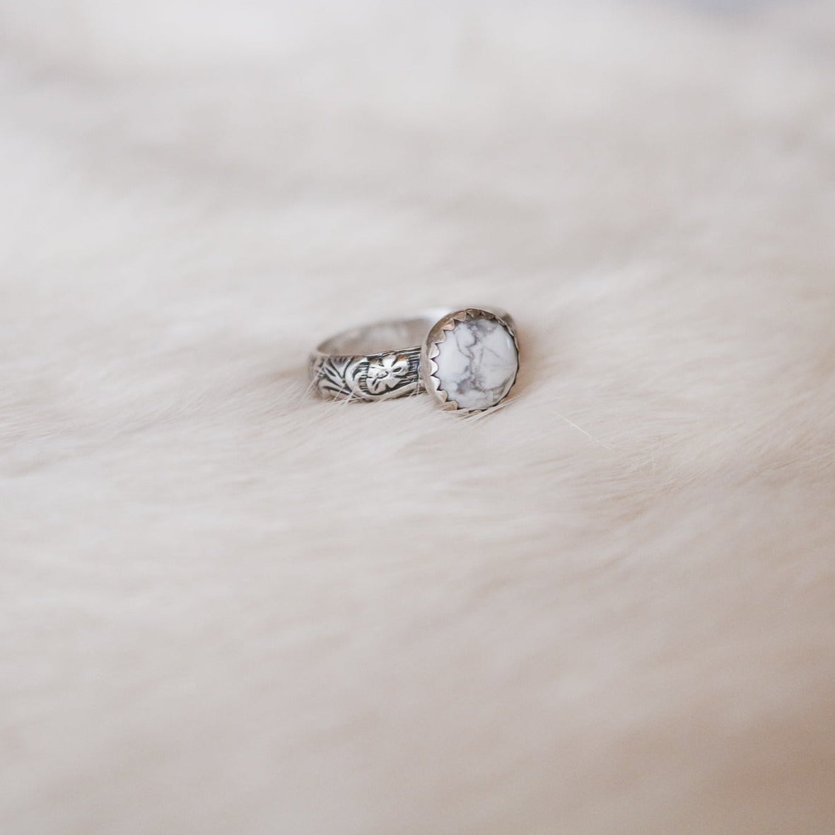 Sweetwater Stacking Ring in 'White Buffalo' // Made to Order